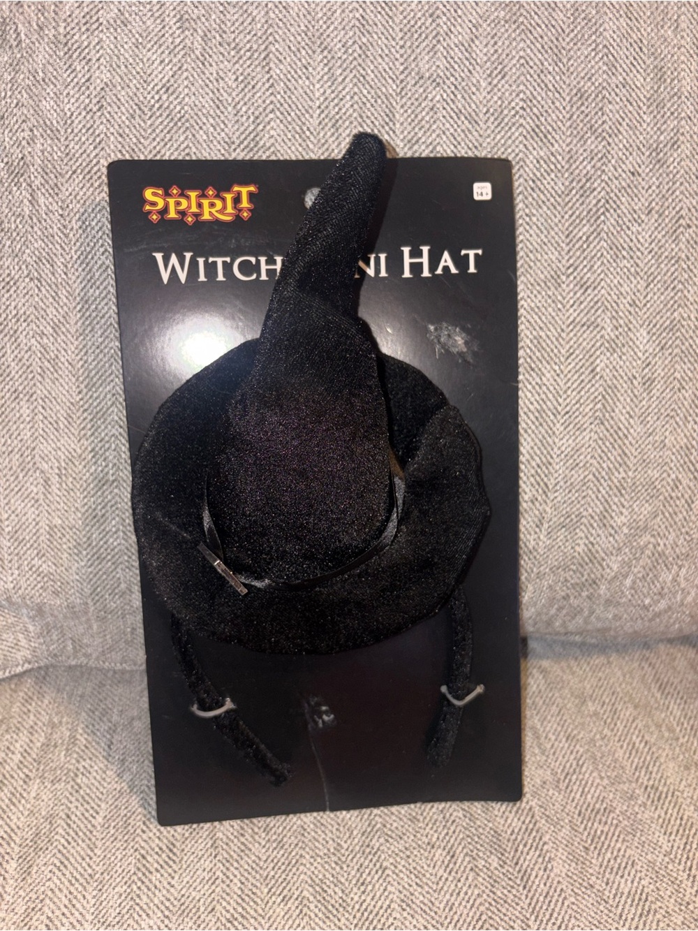 Spirit Black Velvet Witch Mini Hat Headband